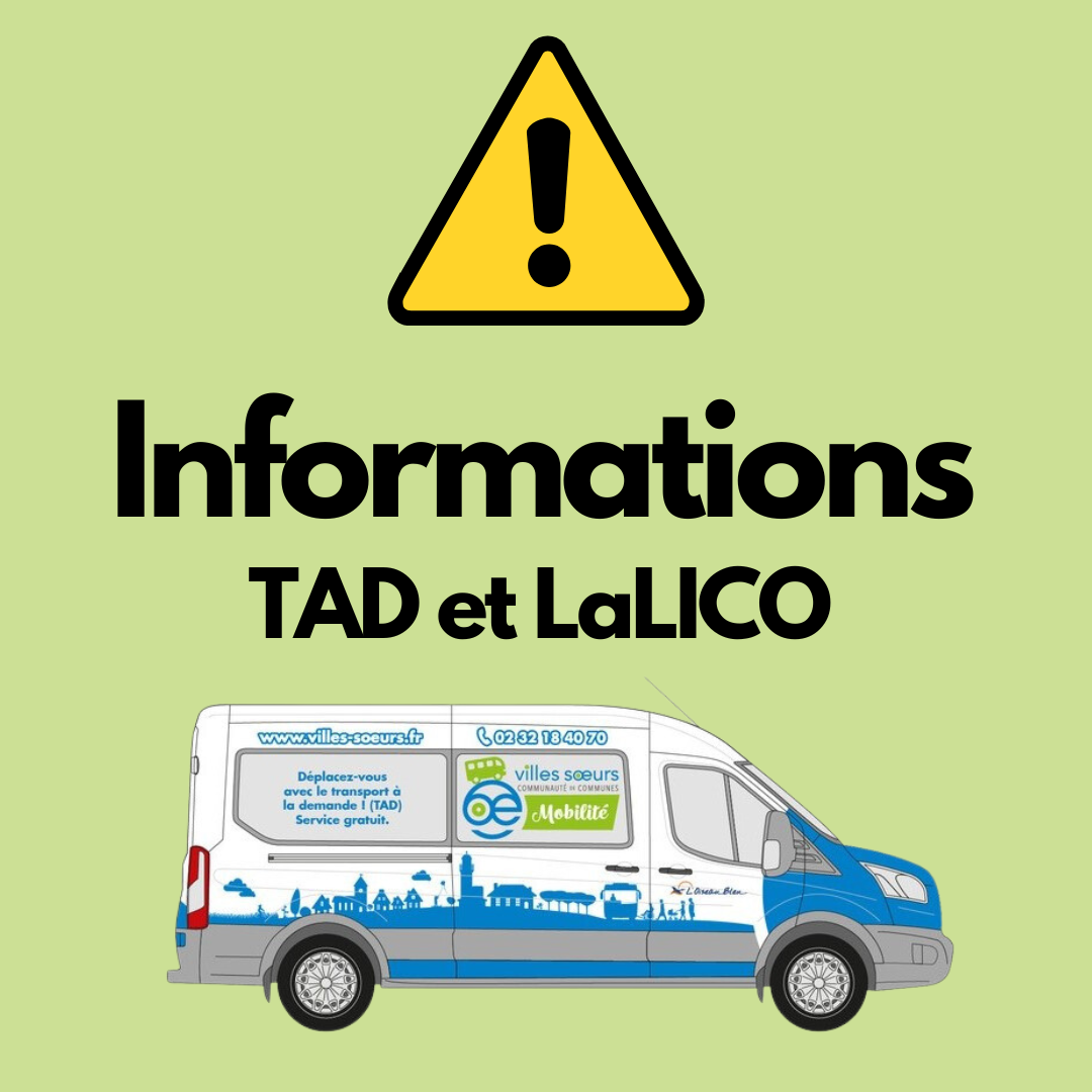 Alerte travaux TAD et LaLICO