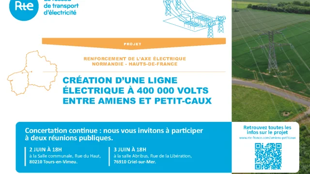 Rte Amiens Petit Caux Affiche Reunions Publiques
